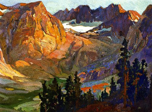 Mount Whitney Country by Franz Bischoff, hand-painted oil reproduction