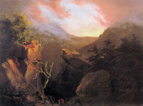 Mountain Sunrise Catskill by Thomas Cole, hand-painted oil painting reproduction