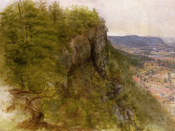 Mountain Vista by Asher B Durand, hand-painted oil painting reproduction