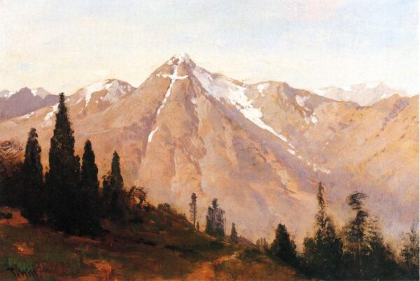 Mountain of the Holy Cross by Thomas Hill, hand-painted oil painting reproduction