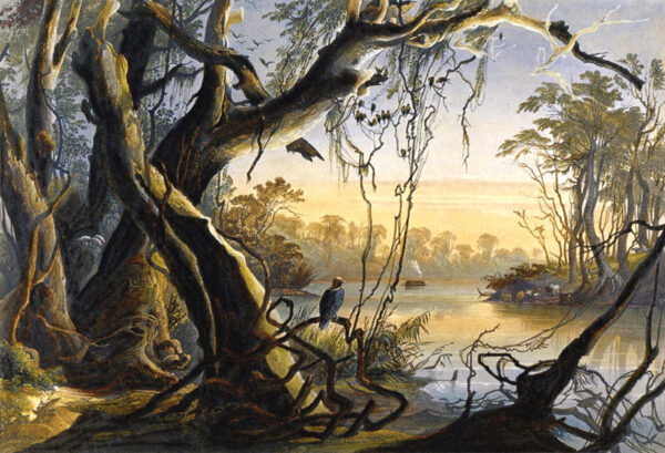 Mouth of the Fox River in Indiana by Karl Bodmer, hand-painted oil painting reproduction