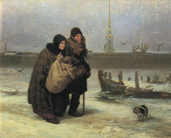 Moving House by Viktor Vasnetsov, hand-painted oil painting reproduction