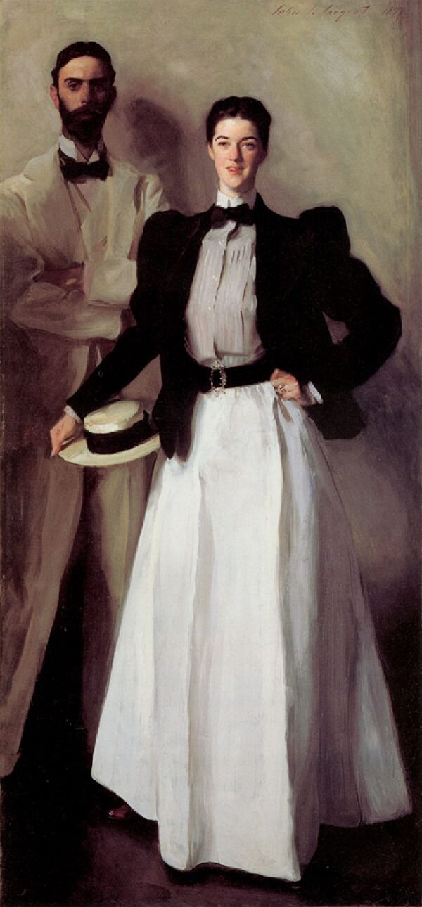 Mr. and Mrs. Isaac Newton Phelps Stokes by John Singer Sargent, hand-painted oil painting reproduction