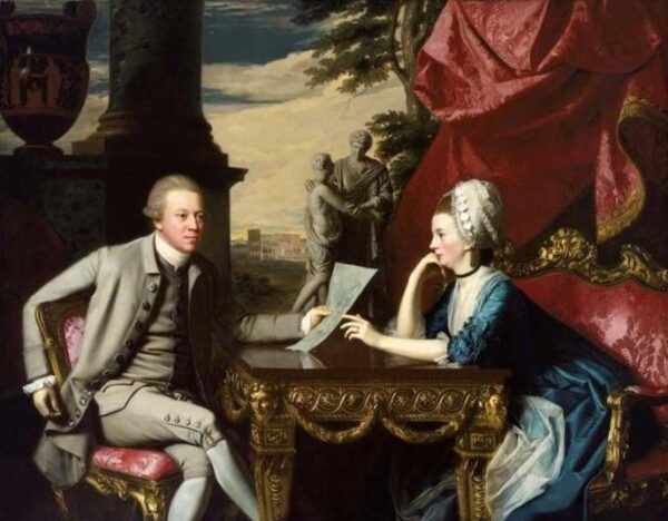 Mr. and Mrs. Ralph Izard by John Singleton Copley, hand-painted oil painting reproduction