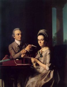 Mr. and Mrs. Thomas Miffin by John Singleton Copley, hand-painted oil painting reproduction