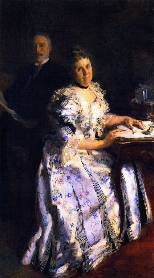 Mr and Mrs Anson Phelps Stokes by Cecilia Beaux, hand-painted oil reproduction