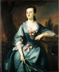 Mrs. David Chesebrough by Joseph Blackburn, hand-painted oil painting reproduction