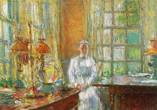 Mrs. Holley of Cos Cob, Connecticut by Frederick Childe Hassam, hand-painted oil painting reproduction