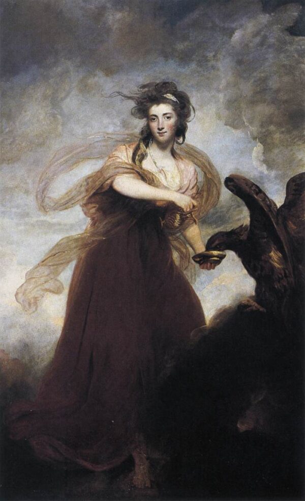 Mrs. Musters as Hebe by Joshua Reynolds, hand-painted oil painting reproduction