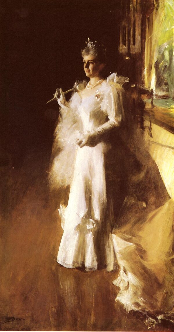 Mrs. Potter Palmer by Anders Zorn, hand-painted oil painting reproduction