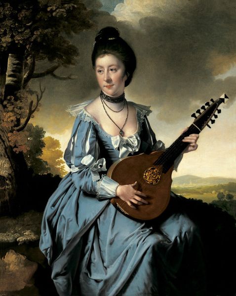 Mrs. Robert Gwillym by Joseph Wright, hand-painted oil reproduction