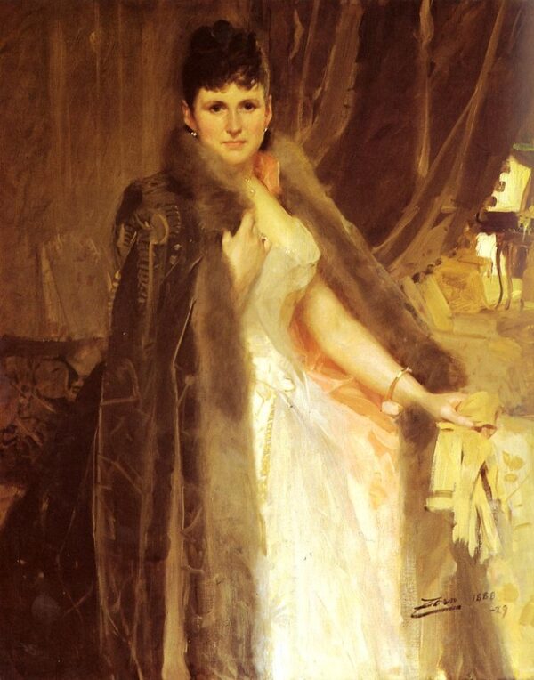 Mrs. Symons by Anders Zorn, hand-painted oil painting reproduction