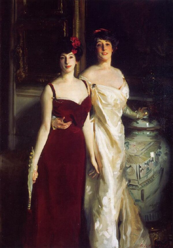 Ena and Betty, Daughters of Asher and Mrs. Wertheimer by John Singer Sargent, hand-painted oil painting reproduction