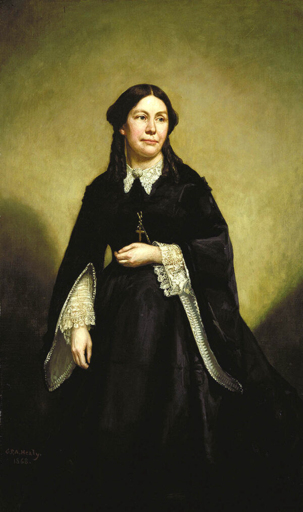 Mrs. William Tecumseh Sherman by George Peter Alexander Healy, hand-painted oil painting reproduction