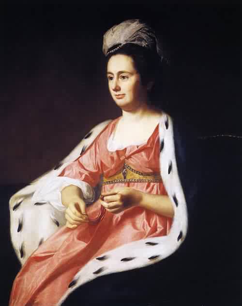 Mrs Adam Babcock 1774 by Ralph Earl, hand-painted oil reproduction