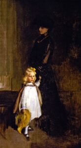 Mrs Alexander Sedgwick and Daughter Christina by Cecilia Beaux, hand-painted oil painting reproduction
