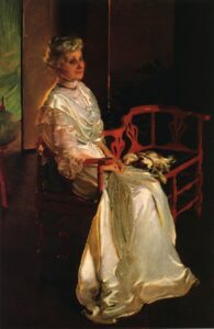 Mrs Richard Low Divine Born Susan Sophia Smith by Cecilia Beaux, hand-painted oil painting reproduction