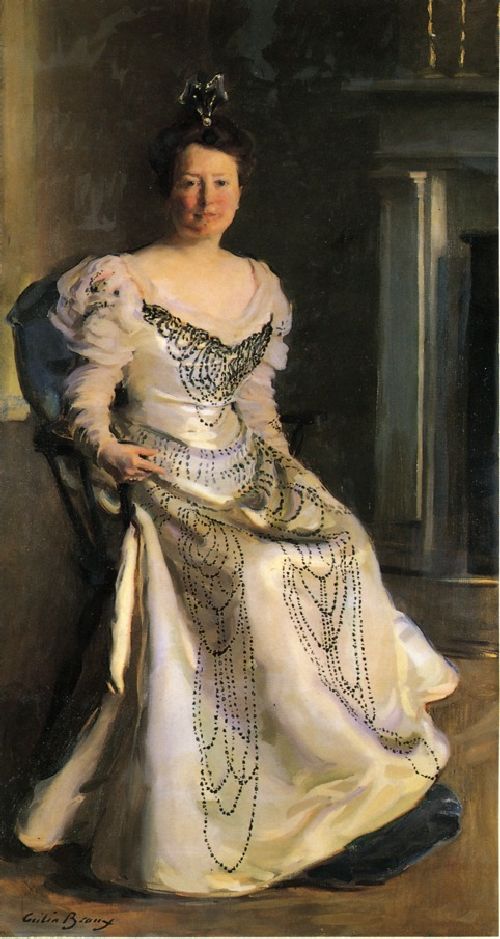 Mrs Robert Abbe by Cecilia Beaux, hand-painted oil reproduction
