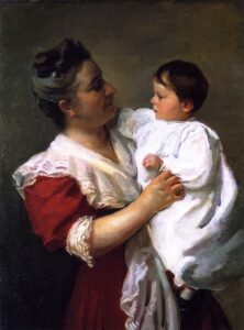 Mrs Stedman Buttrick and Son John by Cecilia Beaux, hand-painted oil painting reproduction