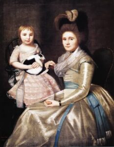 Mrs William Taylor and Son Daniel 1790 by Ralph Earl, hand-painted oil painting reproduction