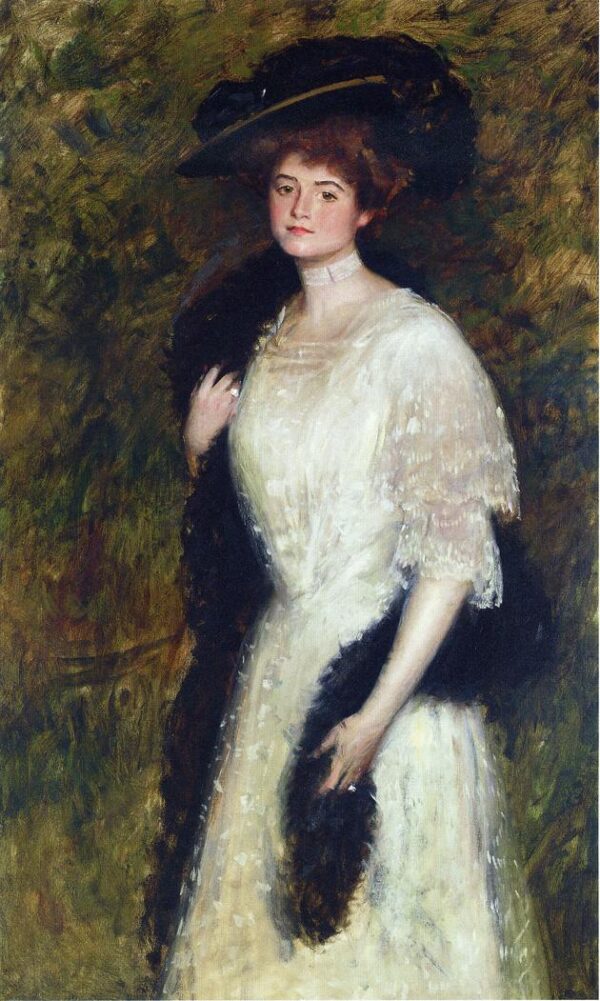 Ms. Helen Dixon by William Merritt Chase, hand-painted oil painting reproduction