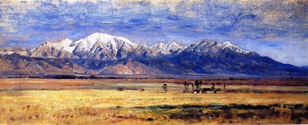 Mt San Antonio San Gabriel Valley by Samuel Colman, hand-painted oil painting reproduction