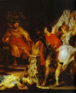 Mucius Scavola vor Porsenna by Peter Paul Rubens, hand-painted oil painting reproduction