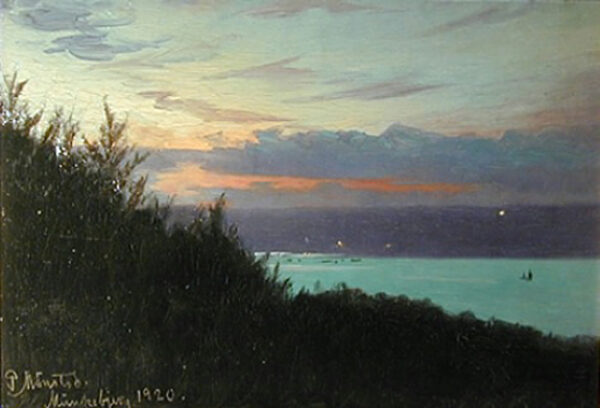 Munkebjerg by Peder Mørk Mønsted, hand-painted oil painting reproduction