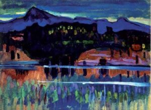 Murnau am Staffelsee by Wassily Kandinsky, hand-painted oil painting reproduction