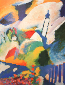 Murnau with a Church II by Wassily Kandinsky, hand-painted oil painting reproduction