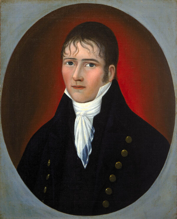 Portrait of Sea Captain John Murphy by Joshua Johnson, hand-painted oil painting reproduction