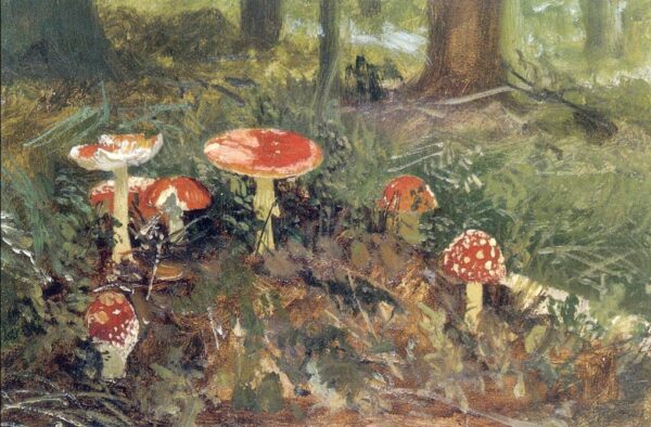 Mushrooms by Ivan Shishkin, hand-painted oil painting reproduction