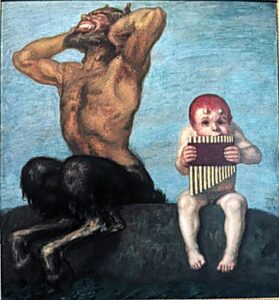 Music by Franz von Stuck, hand-painted oil painting reproduction