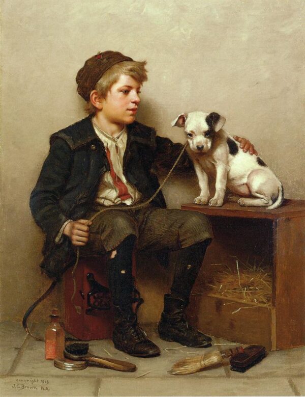 My Best Friend by John G Brown, hand-painted oil painting reproduction