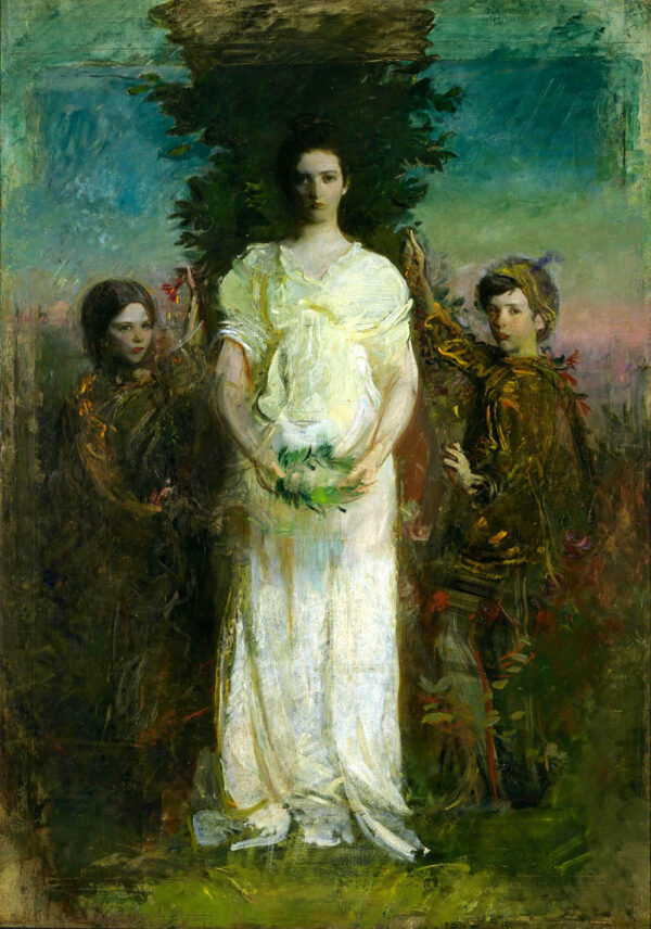 My Children by Abbott Handerson Thayer, hand-painted oil painting reproduction