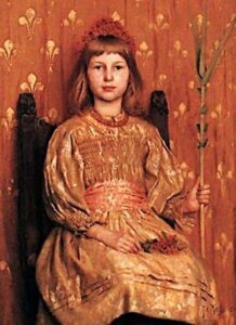 My Crown and Sceptre by Thomas Cooper Gotch, hand-painted oil painting reproduction