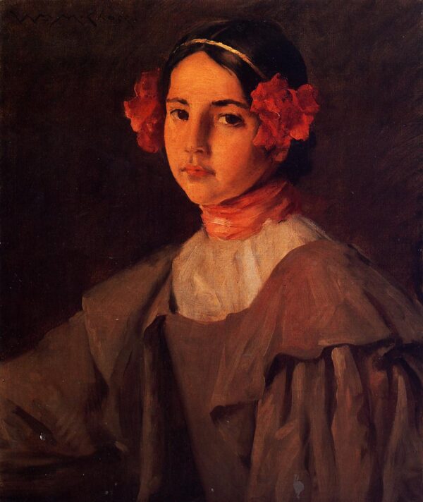 My Daughter Alice by William Merritt Chase, hand-painted oil painting reproduction