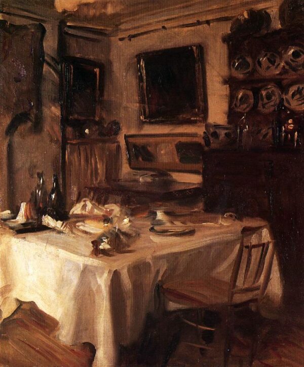 My Dining Room by John Singer Sargent, hand-painted oil painting reproduction