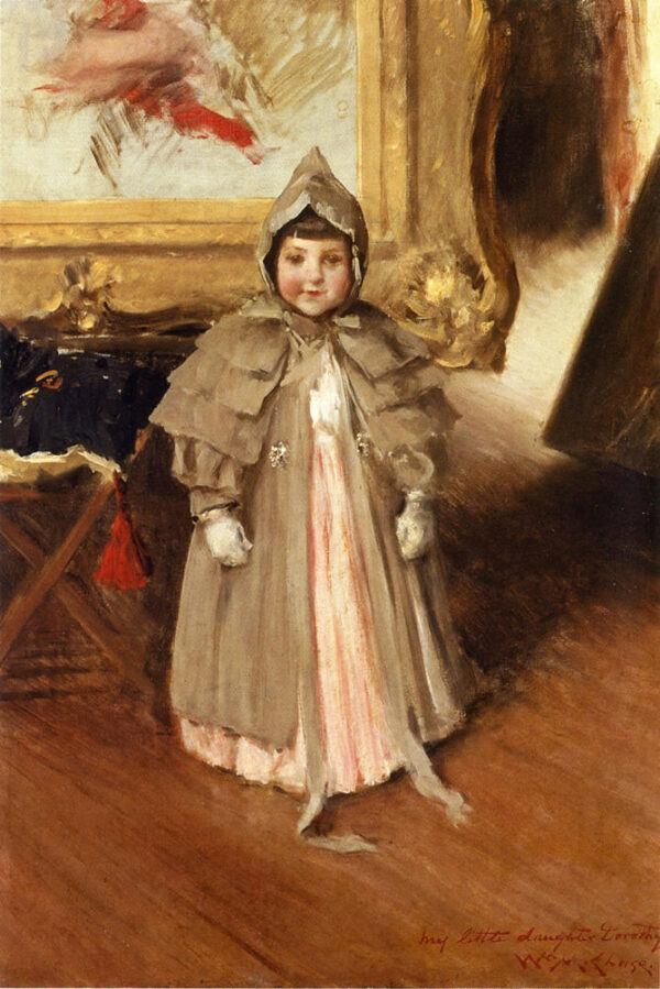 My Little Daughter Dorothy by William Merritt Chase, hand-painted oil painting reproduction