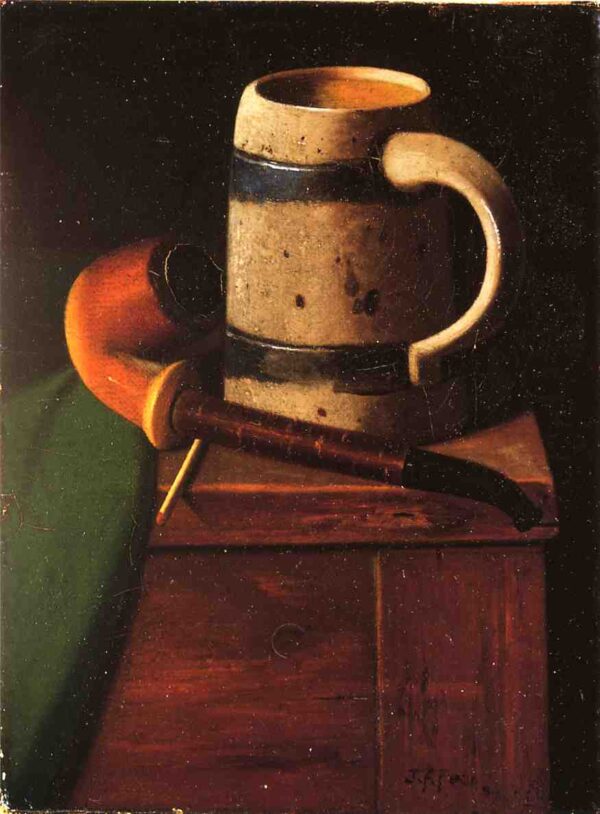 My Pipe and Mug by John Frederick Peto, hand-painted oil painting reproduction