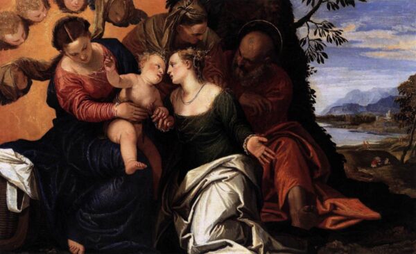 Mystic Marriage of St. Catherine by Paolo Veronese, hand-painted oil painting reproduction