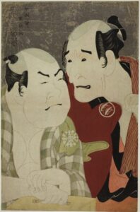 Nakajima Wadaemon and Nakamura Konozo by Toshusai Sharaku, hand-painted oil painting reproduction