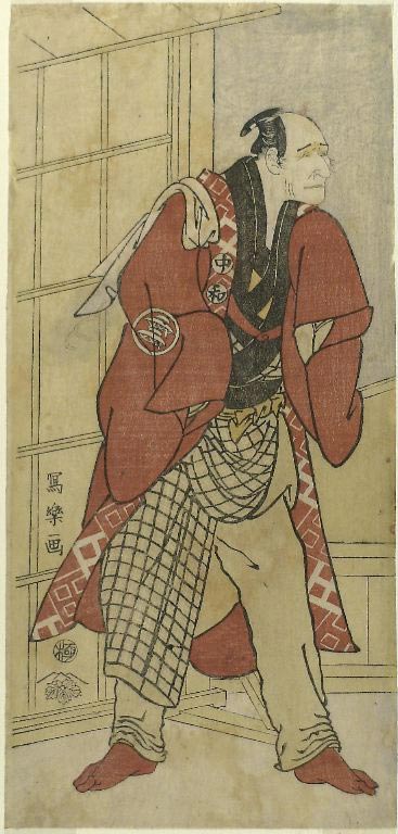 Nakajima Wadaemon by Toshusai Sharaku, hand-painted oil reproduction