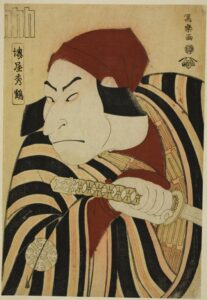 Nakamura Nakazo II s by Toshusai Sharaku, hand-painted oil painting reproduction