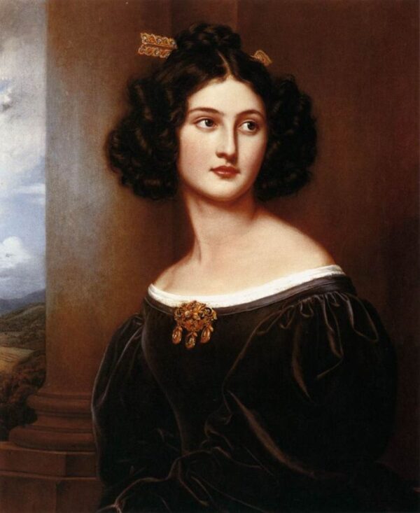Nanette Heine by Joseph Karl Stieler, hand-painted oil painting reproduction