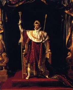 Napoleon I in His Imperial Robes by Jacques-Louis David, hand-painted oil painting reproduction