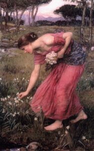 Narcissus by John William Waterhouse, hand-painted oil painting reproduction