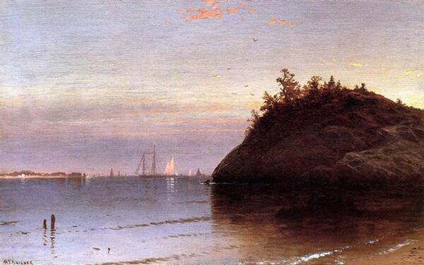 Narragansett Bay by Alfred Thompson Bricher, hand-painted oil painting reproduction