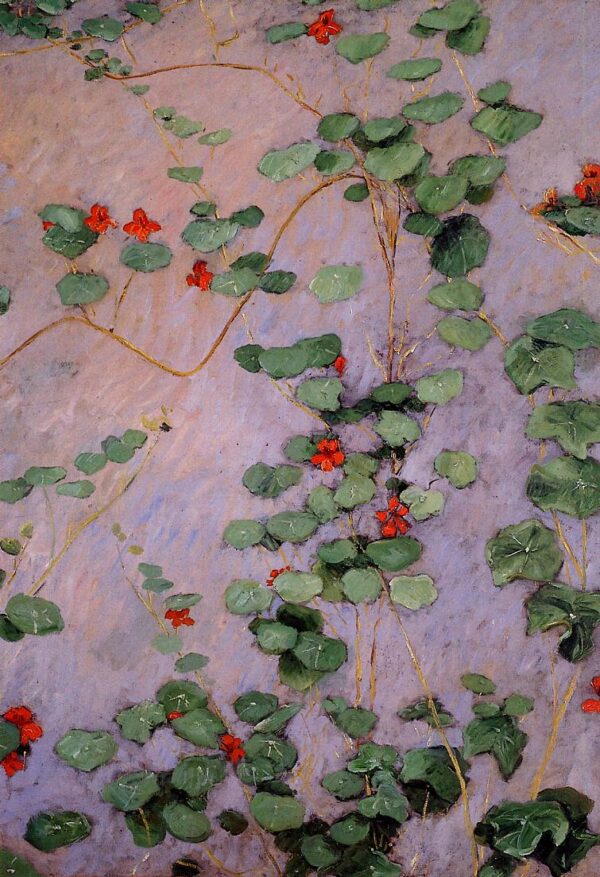 Nasturtiums b by Gustave Caillebotte, hand-painted oil painting reproduction