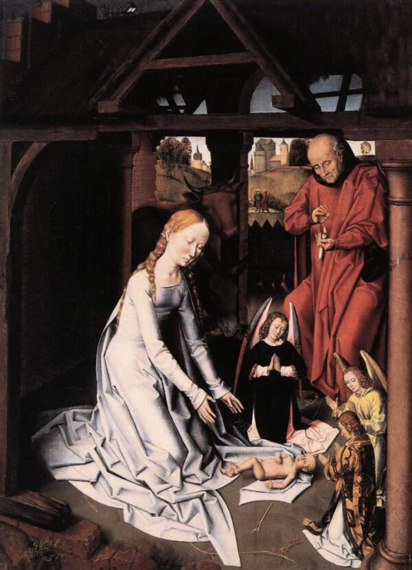 Nativity by Hans Memling, hand-painted oil painting reproduction